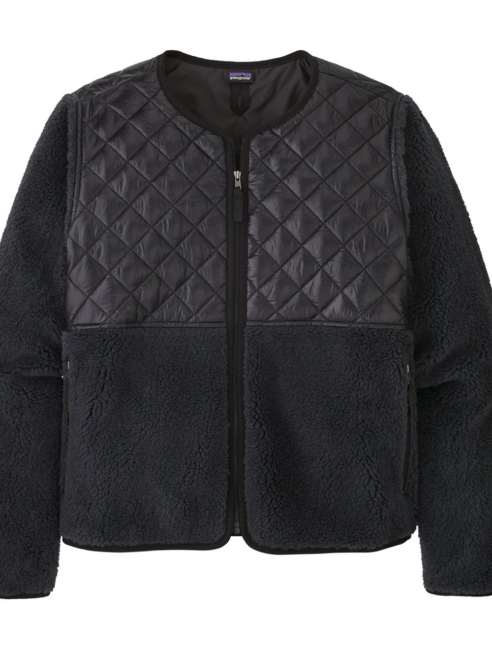 Patagonia Women’s Recycled Sherpa Hybrid Jacket Size Small Black